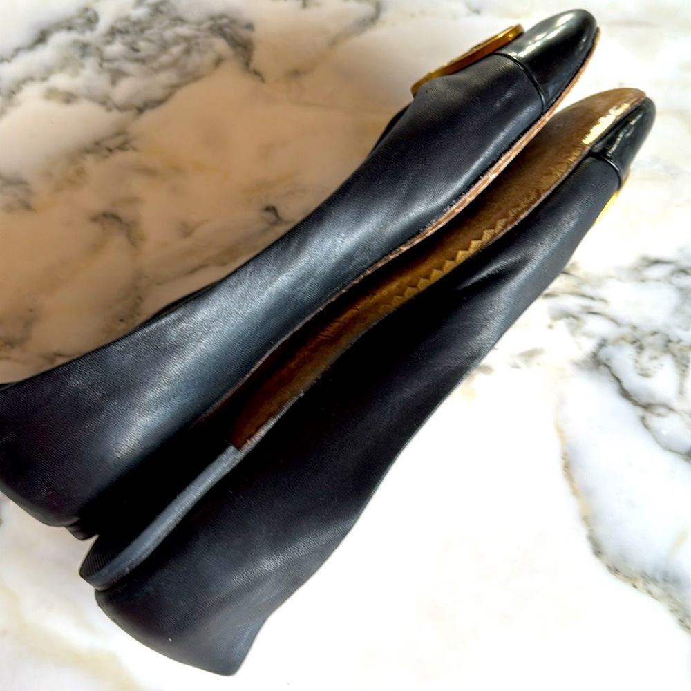 Tory Burch Chelsea Cap-Toe Leather Ballet Flat Women’s size 9 - Picture 12 of 16